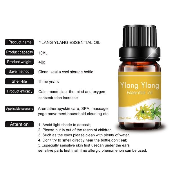 10ml καθαρό φυσικό αιθέριο έλαιο Ylang Ylang, ανοιχτό κίτρινο υγρό (5)