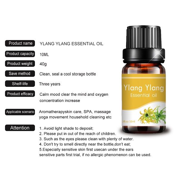 10ml pure natural Ylang Ylang essential oil light yellow liquid (5)