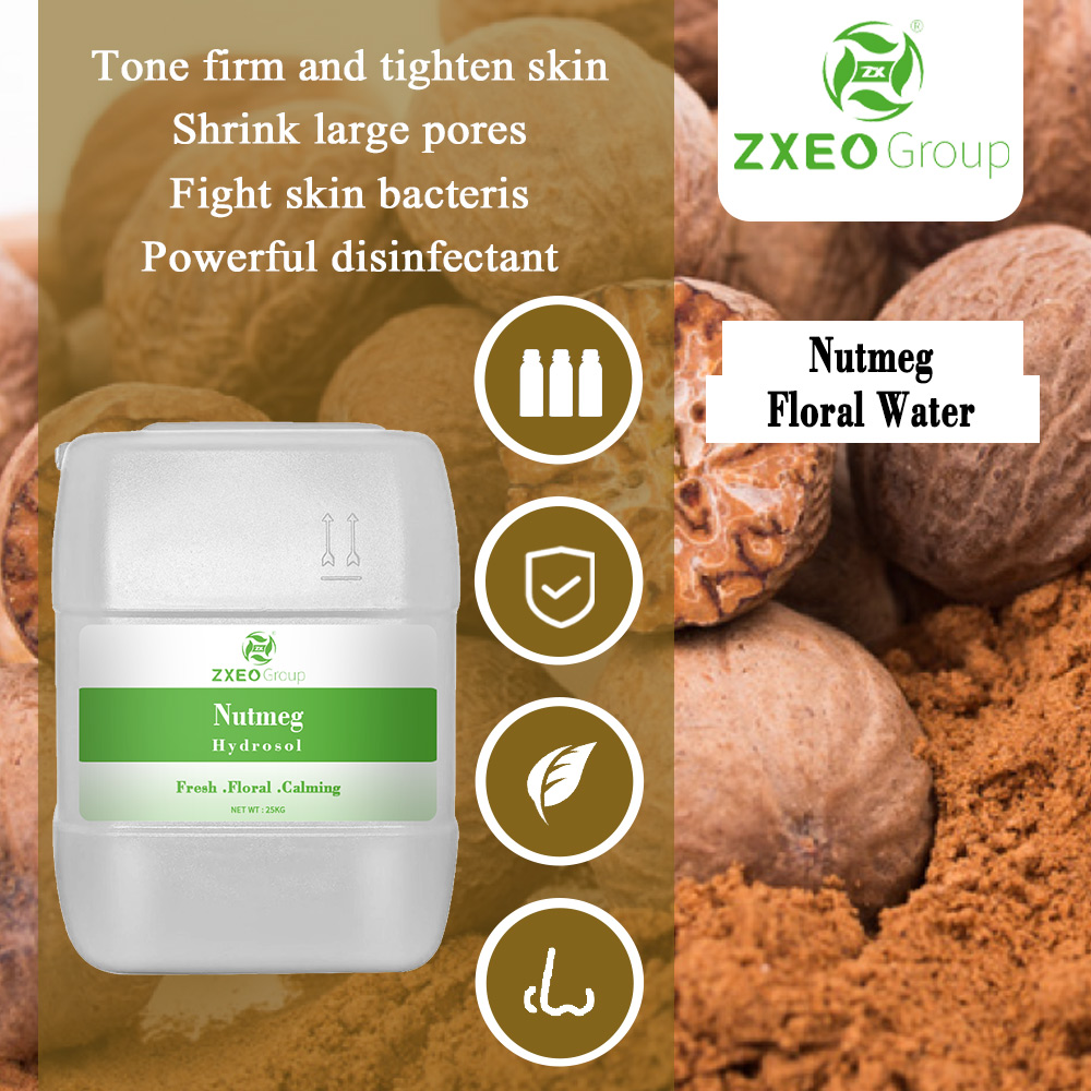Yogulitsa Organic Nutmeg Hydrosol 100% Yoyera ndi