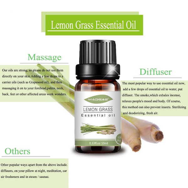 2022 නව තොග Lemongrass Essential Oil Skincare Aroma Oil for Diffuser (2)