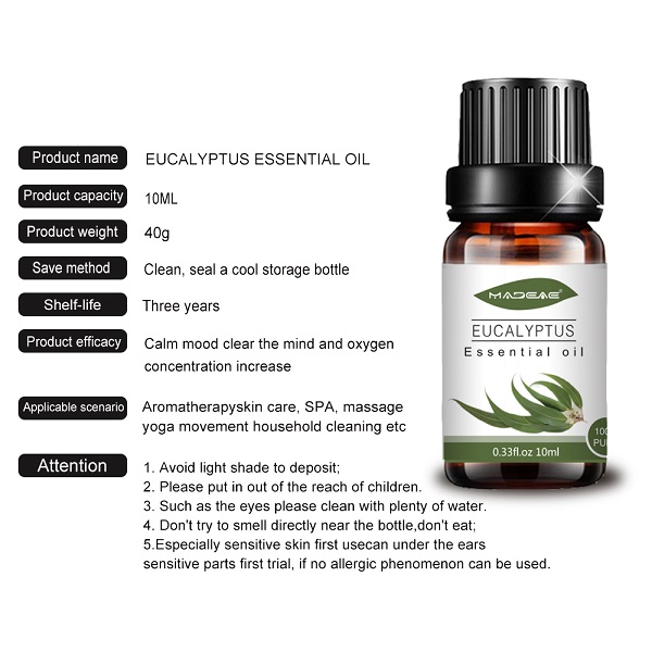 Eucalyptus Essential Oil Factory Wholesale for Aromatherapy Beauty Spa (၄) ခု၊