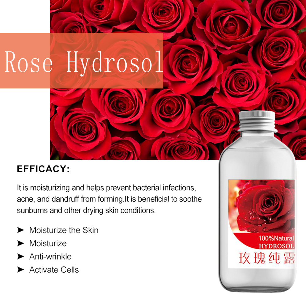 Rose Hydrosol Factory Wholesale bakeng sa tlhokomelo ea letlalo (4)