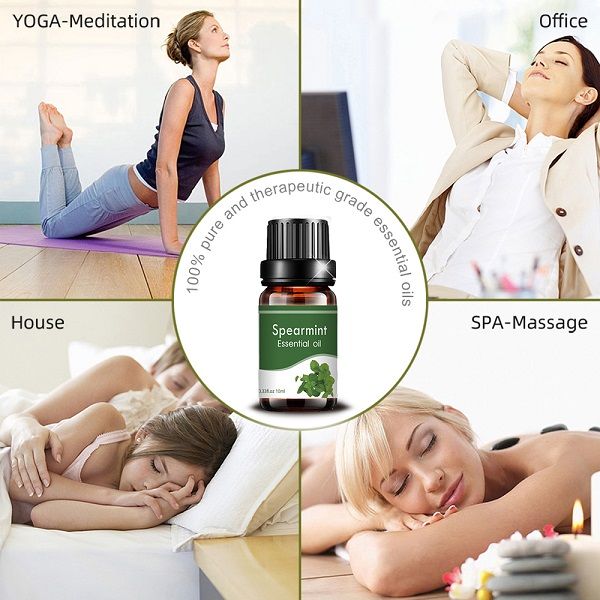 oliu di menta verde cù l'odore frescu purifica l'aria (3)
